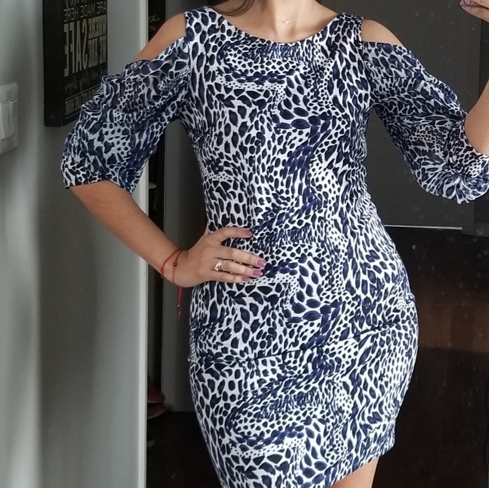 👗FAVORI  ANIMAL PRINT DRESS